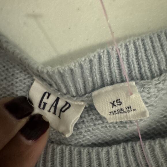 3 for $9 Gap Knit Blue and White steiped sweater XS - Picture 3 of 5